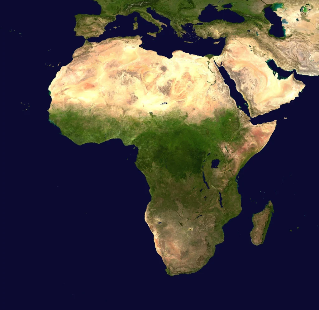 Africa vista dal satellite