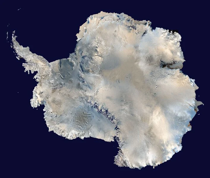 Antartide vista dal satellite