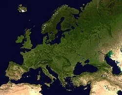 Europa vista dal satellite