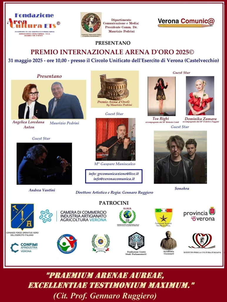 Premio Internazionale “Arena d’Oro” 2025