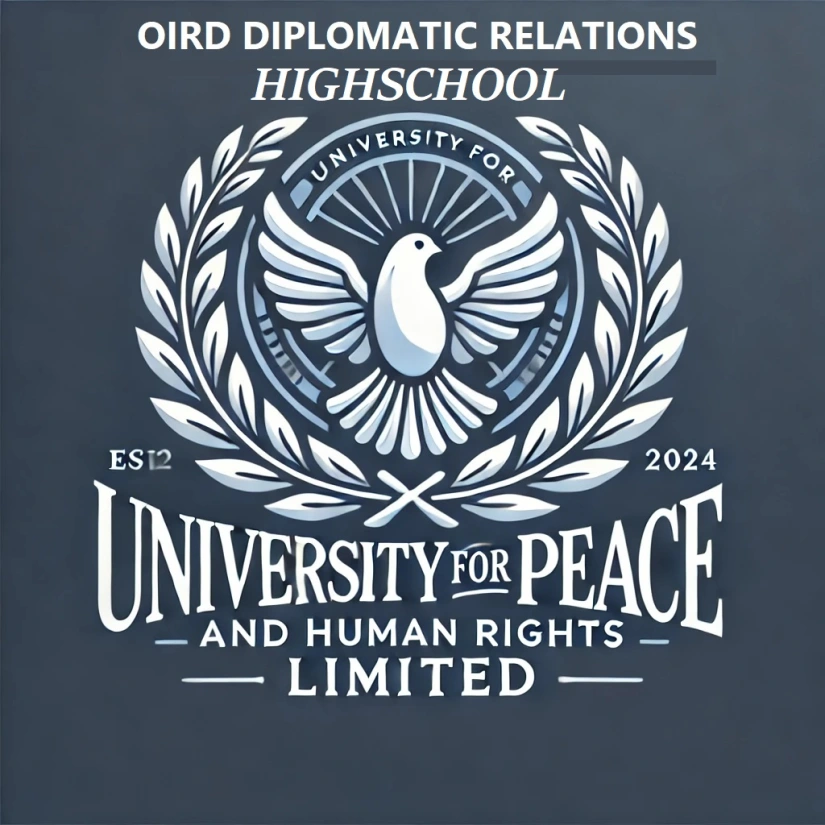 Logo OIRD Diplomatic Relations Highschool – University for Peace and Human Rights Limited